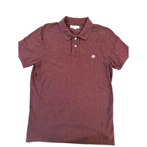 Aeropostale Polo Shirt Mens Large Purple Short Sleeve Casual Cotton Embroidered